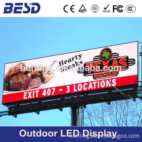 Hot selling best 2016 advertising LED display for rental abinet